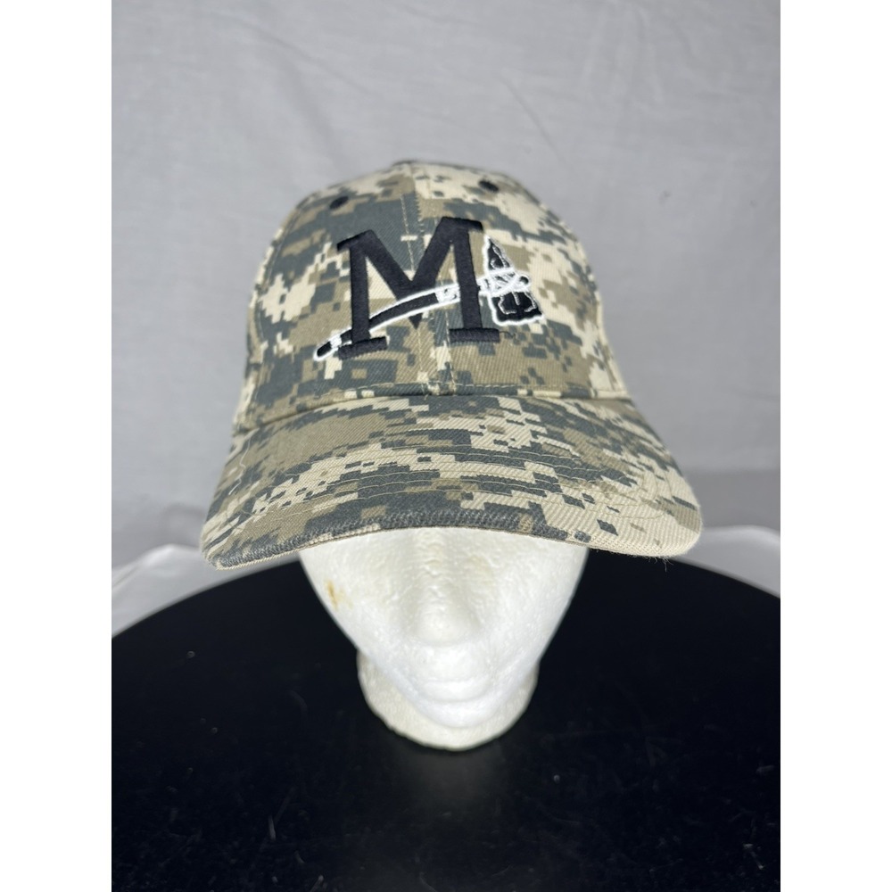 Promotional Adventures Men's Strapback Digital Camo Hat Mississippi Braves Logo